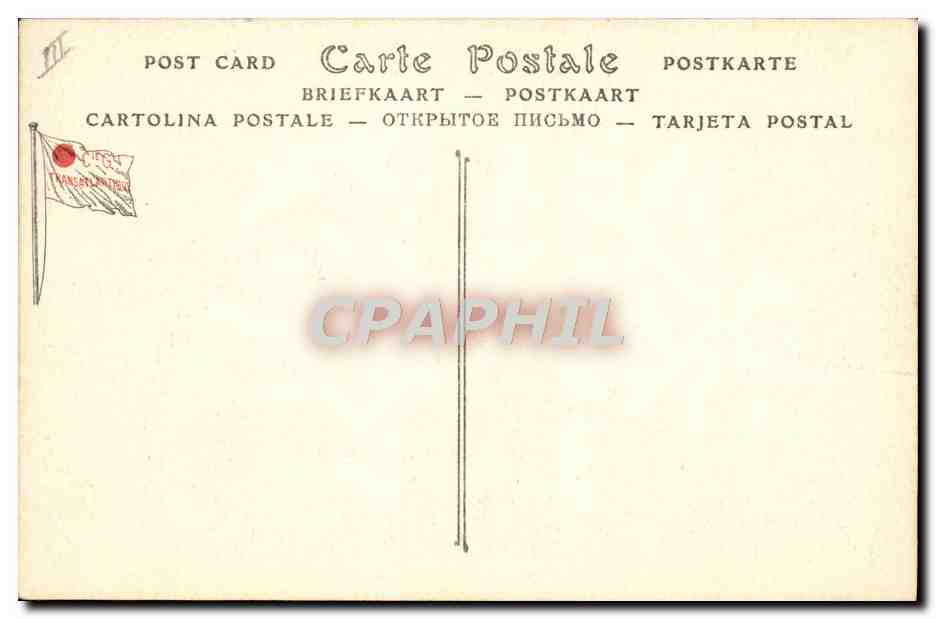 Paquebot-poste Duc d'Aumale — Compagnie Générale Transatlantique — Services Postaux de la Méditerranée — Achterkant