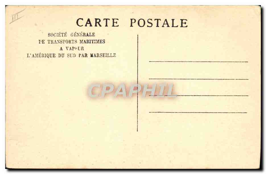 CPA Bateau SGTM Paquebot Alsina — Verso