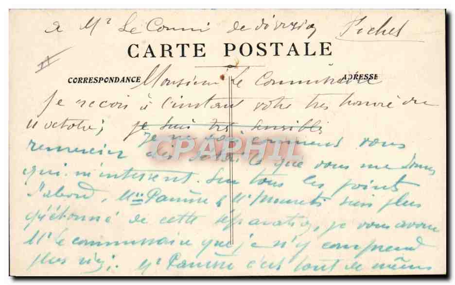 CPA Bateau Paquebot Algerie TSF  — Verso