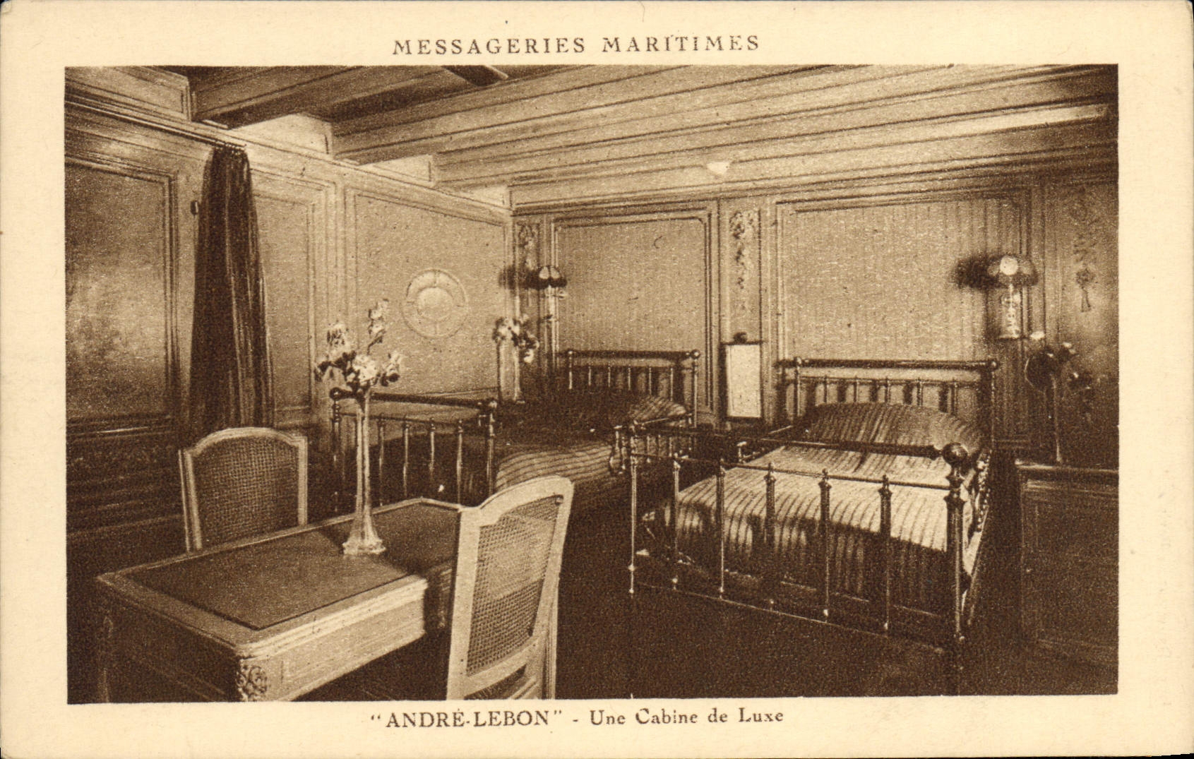 Cabine de Luxe — Messageries Maritimes — André Lebon
