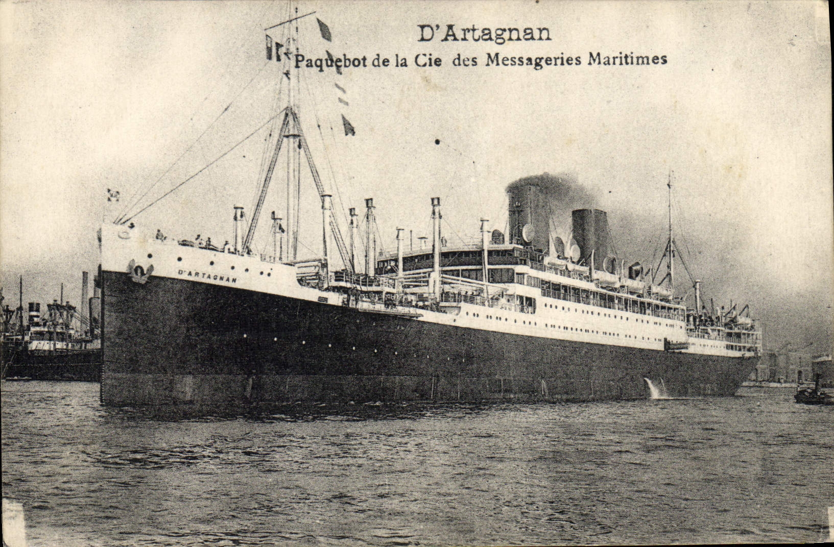 D'Artagnan — Paquebot de la Cie des Messageries Maritimes — éditeur inconnu