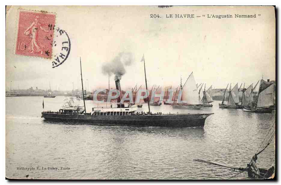 Le Havre — L'Augustin Normand — Héliotypie E. Le Doley, Paris, n°204