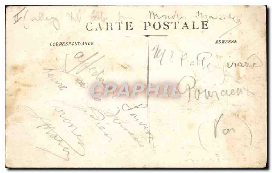 CPA Bateau Australien par grosse mer — Verso