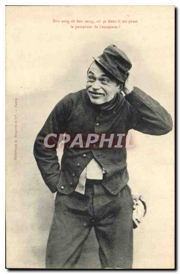 CPA Fantaisie Homme Soldat Militaria 