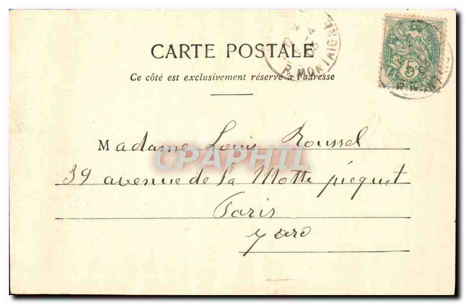 CPA Fantaisie Homme Soldat Militaria  — Verso