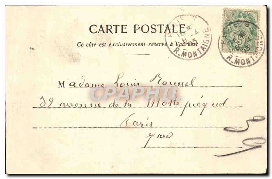 CPA Fantaisie Homme Soldat Militaria Souris — Rückseite