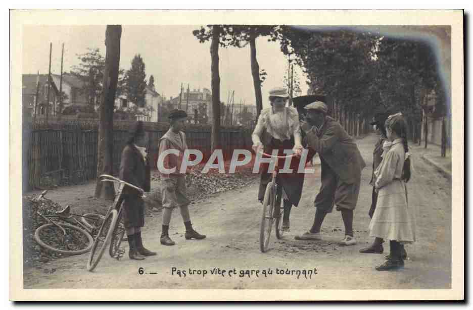 CPA Fantaisie Enfant Velo Cycle