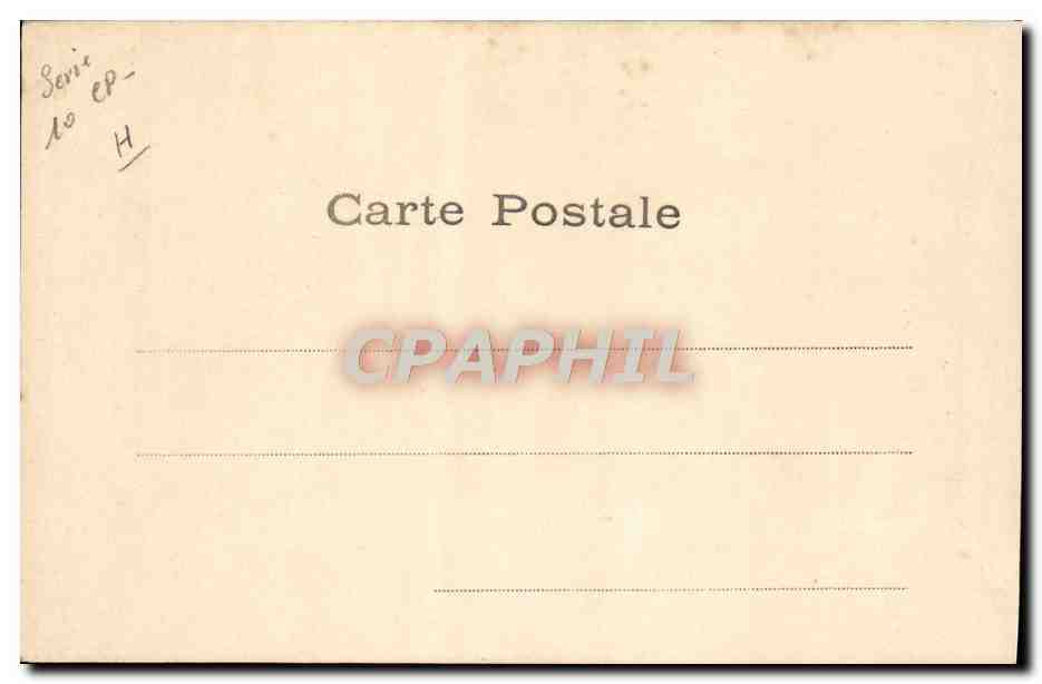CPA Fantaisie Enfant Velo Cycle Les bons eleves — Verso