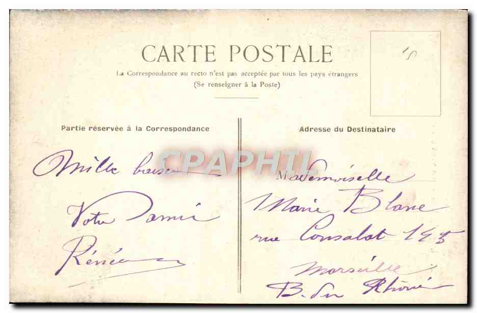 CPA Fantaisie Femme — Verso