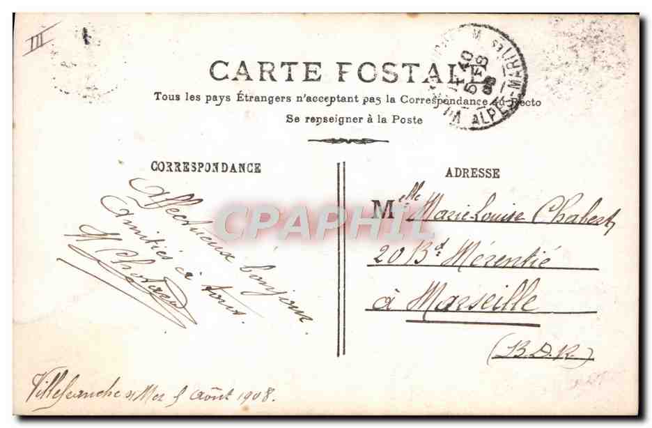 CPA Fantaisie Femme Maillot de bain — Verso