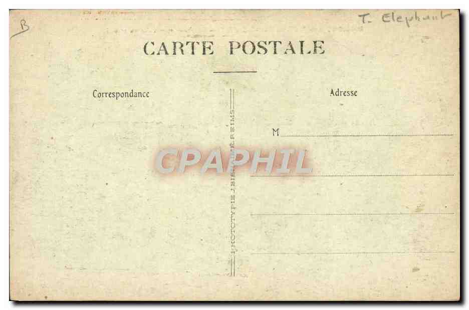 Missions des P.P. du Saint-Esprit — Éléphant apprivoisé au travail — Rückseite