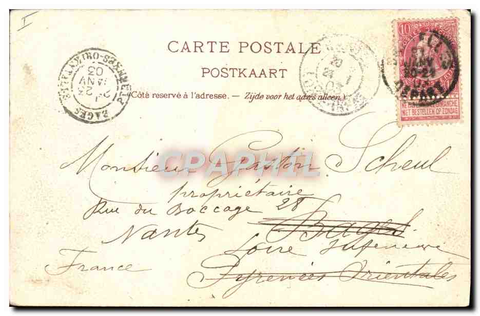 CPA Fantaisie Illustrateur Ranot Heyst Bateaux de peche  — Rückseite