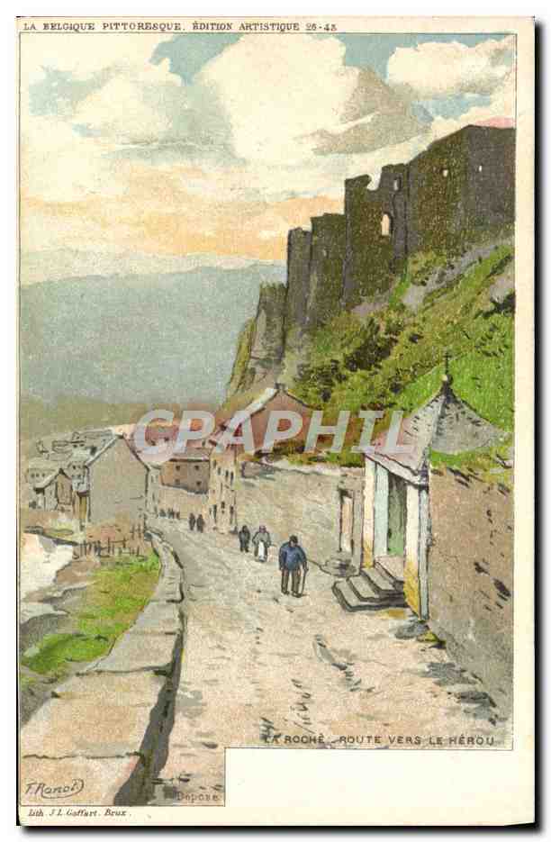 CPA Fantaisie Illustrateur Ranot La Roche Route vers le Herou 