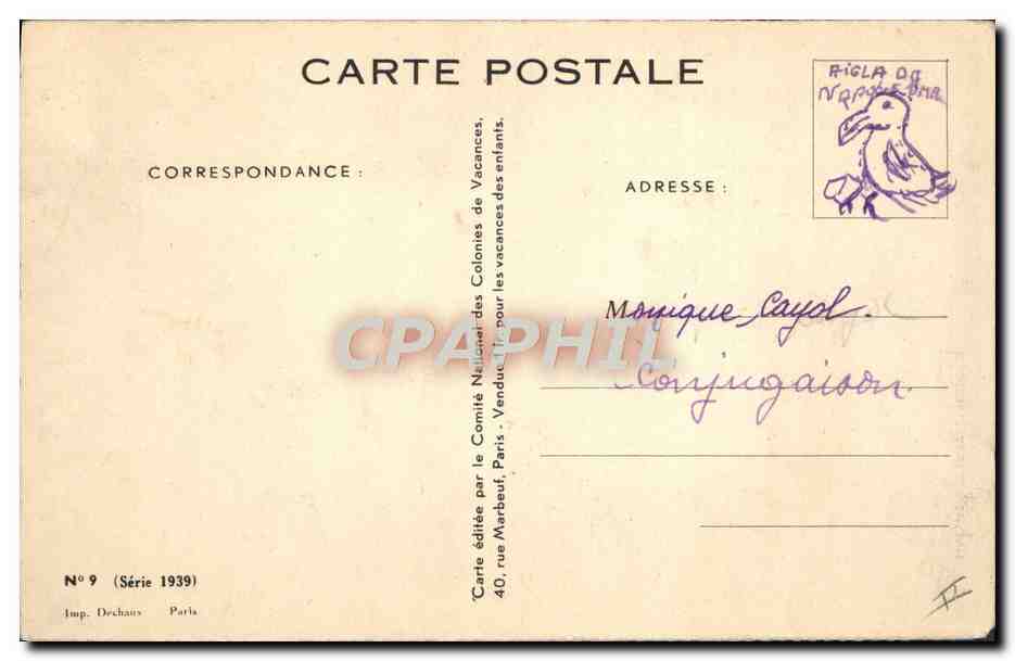 CPA Fantaisie Illustrateur Redon Enfants Fleurs des champs — Rückseite