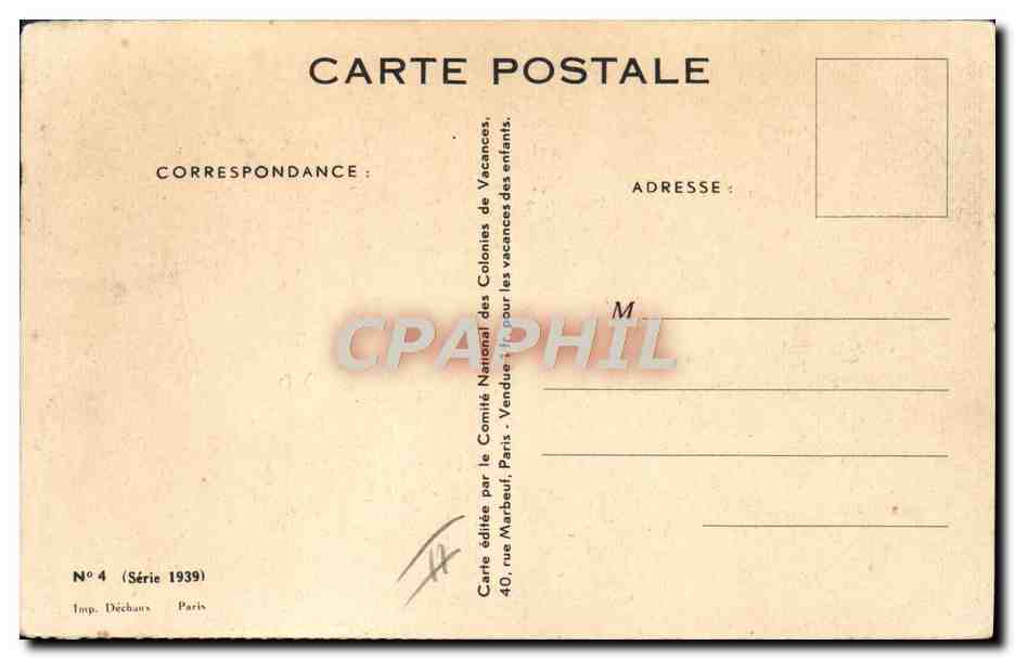 CPA Fantaisie Illustrateur Redon Enfant Chiens  — Rückseite