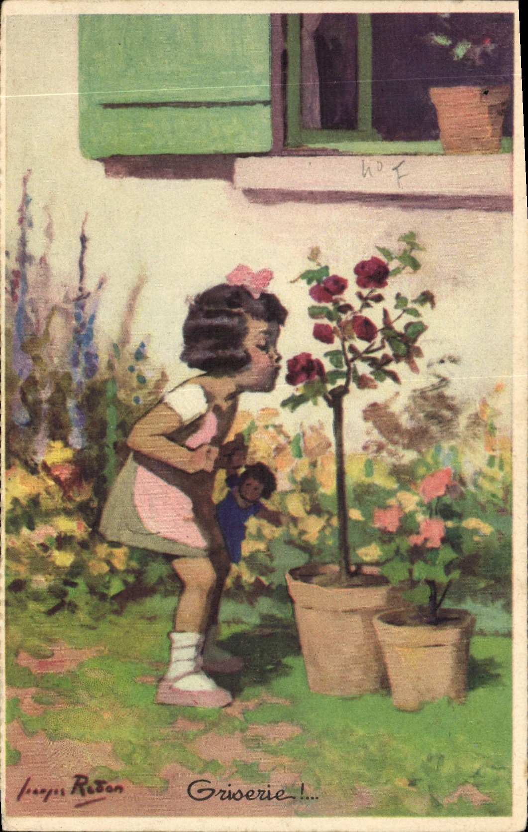 CPA Fantaisie Illustrateur Redon Enfant
