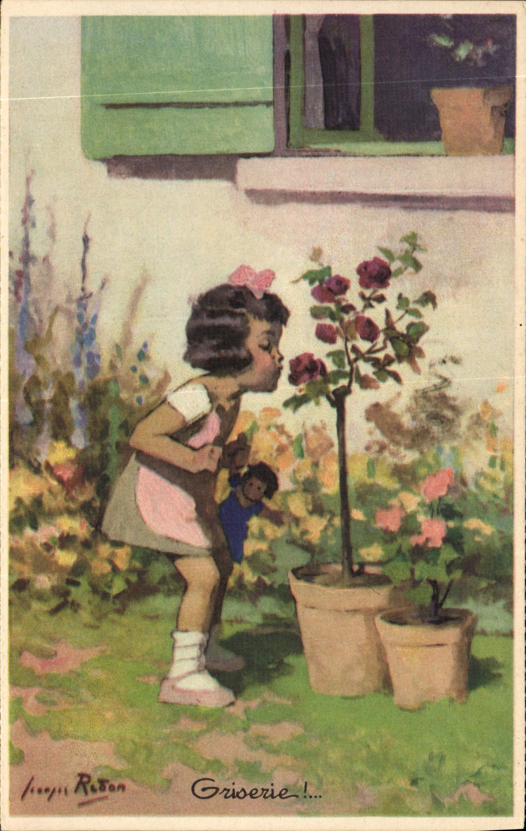 CPA Fantaisie Illustrateur Redon Enfant