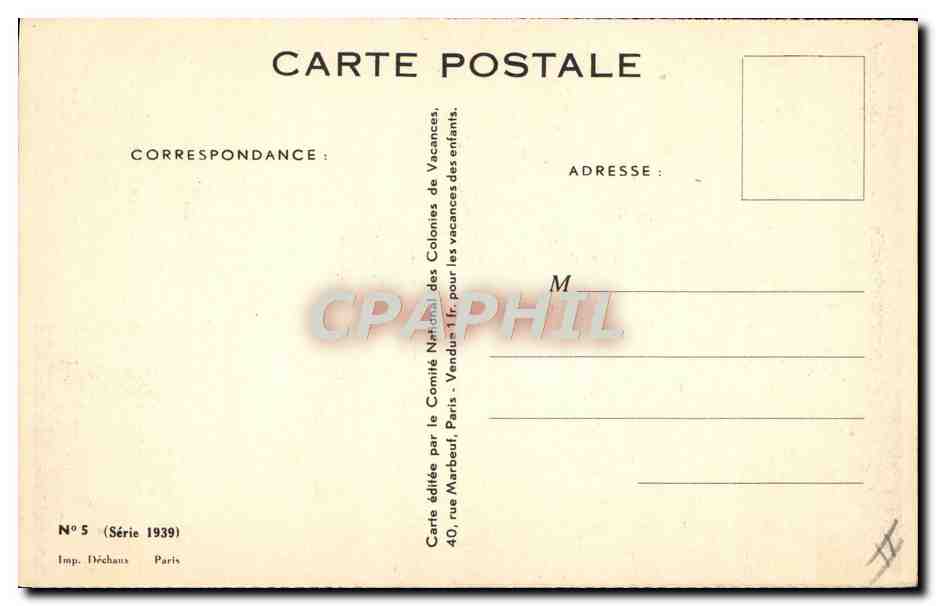 CPA Fantaisie Illustrateur Redon Enfant — Rückseite