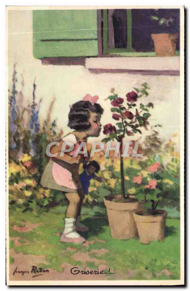 CPA Fantaisie Illustrateur Redon Enfant
