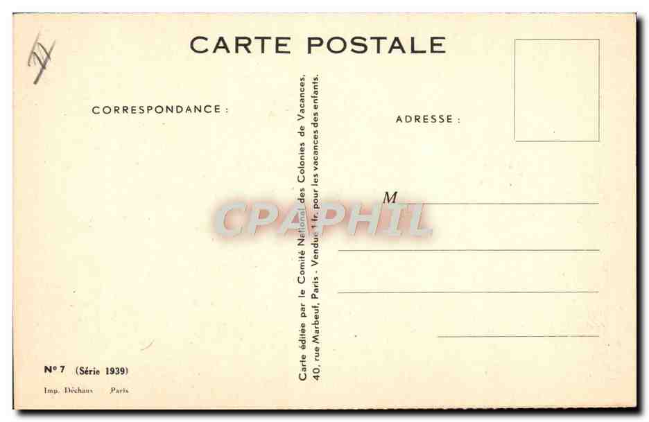 CPA Fantaisie Illustrateur Redon Enfants Ane Mule La rentree des foins — Rückseite