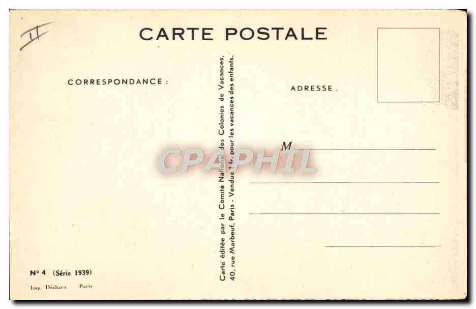 CPA Fantaisie Illustrateur Redon Enfant Chiens — Rückseite