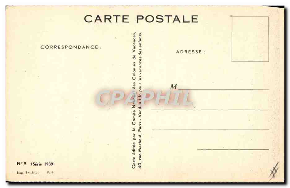 CPA Fantaisie Illustrateur Redon Enfants Fleurs des champs — Verso