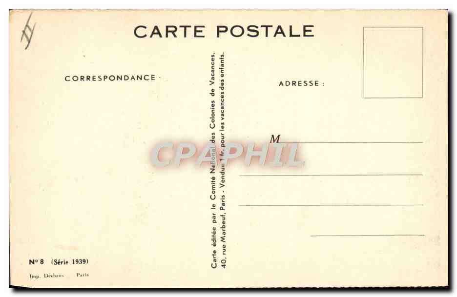CPA Fantaisie Illustrateur Redon Enfants Les secrets de la mer — Rückseite