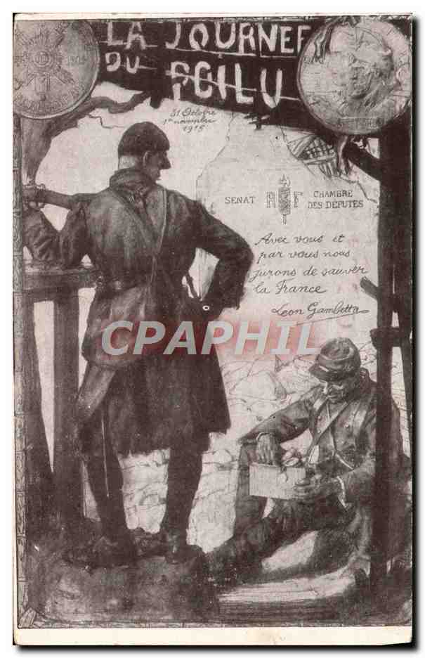 CPA Militaria Journee du Poilu 1915