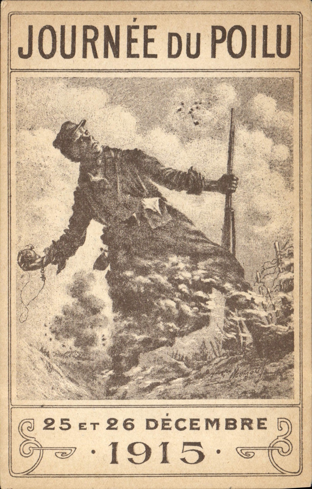CPA Militaria Journee du Poilu 1915 25 et 26 decembre 1915