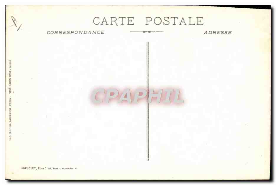 CPA Militaria Aux poilus La Patrie reconnaissante Medaille — Rückseite