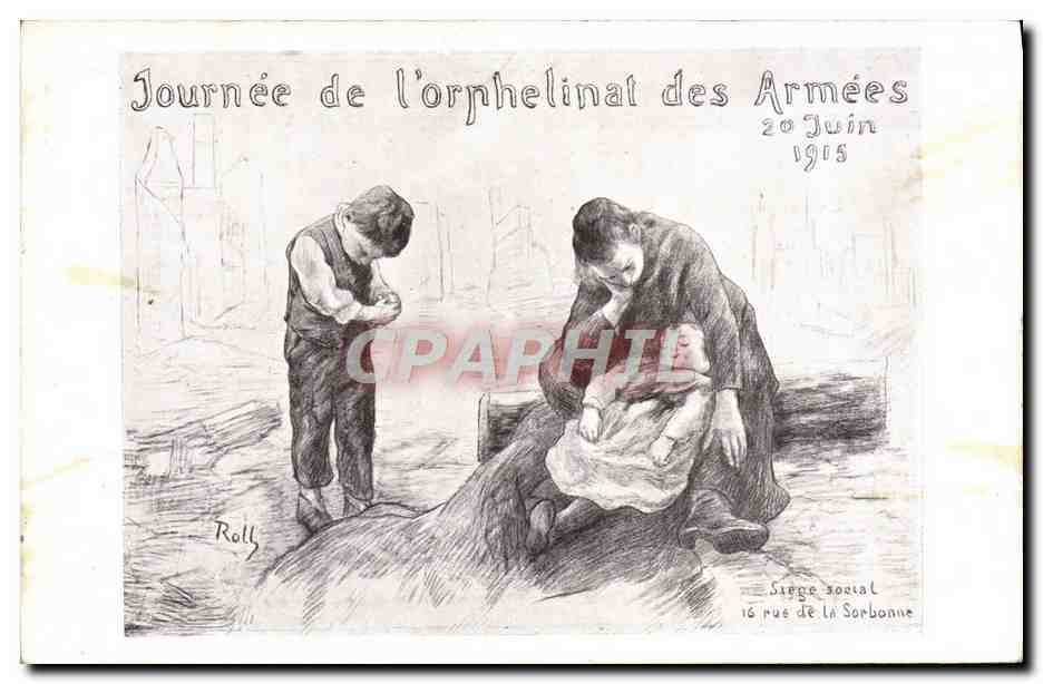 CPA Militaria Journee de l'orphelinat des Armees 20 juin 1915