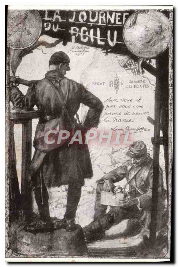 CPA Militaria Journee du Poilu 1915