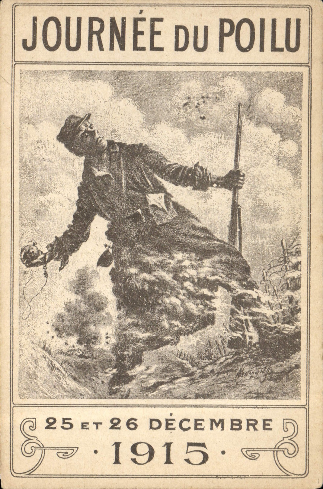 CPA Militaria Journee du Poilu 25 et 26 decembre 1915
