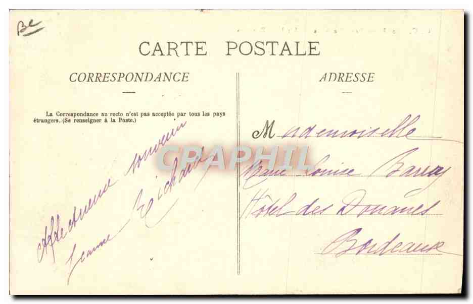 CPA Attelage Bearnais Pyrenees Boeufs  — Rückseite