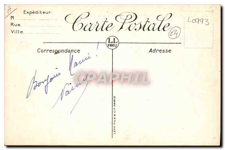 CPA Attelage Le labourage  — Rückseite