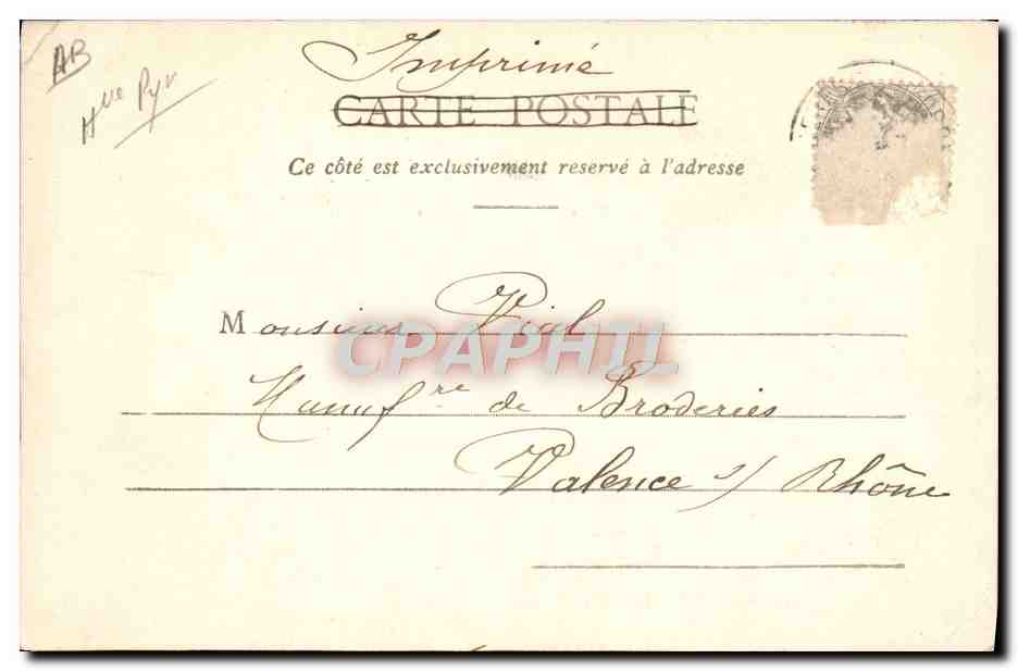 CPA Bagneres de Bigorre Paysans  — Verso