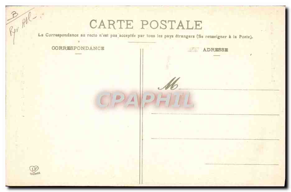 CPA Basses Pyrenees Types d'Ossalois  — Verso