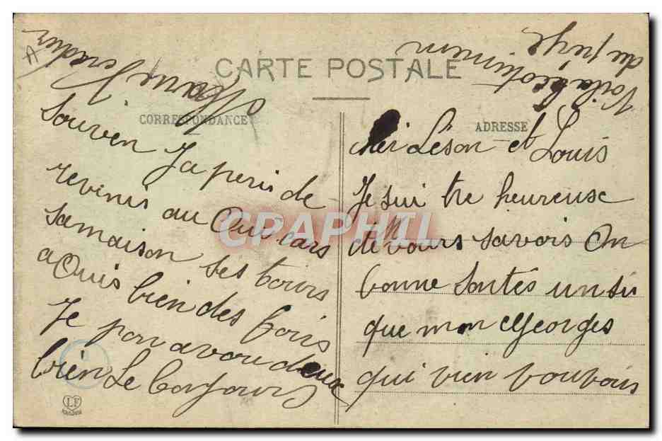CPA Groupe Ossalois Folklore Pyrenees — Verso