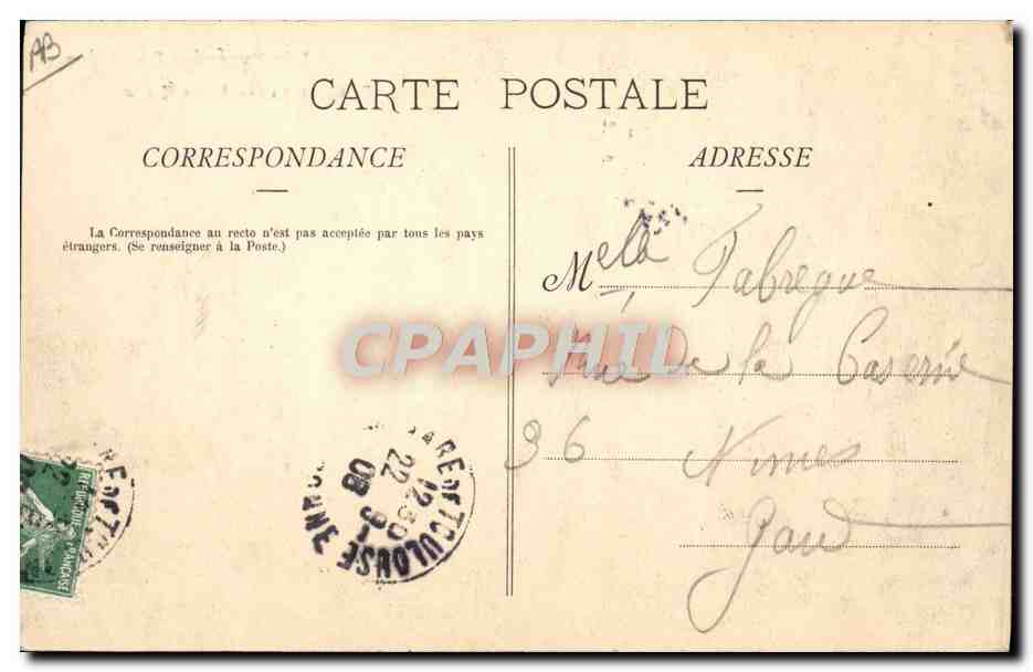 CPA Pyrenees Danse ossaloise Folklore — Verso