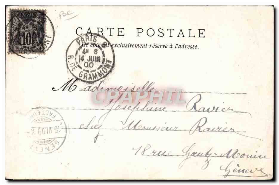 CPA Politique Satirique Le Clou reve de l'exposition de 1900 Nicolas II de Russie Russia  — Rückseite