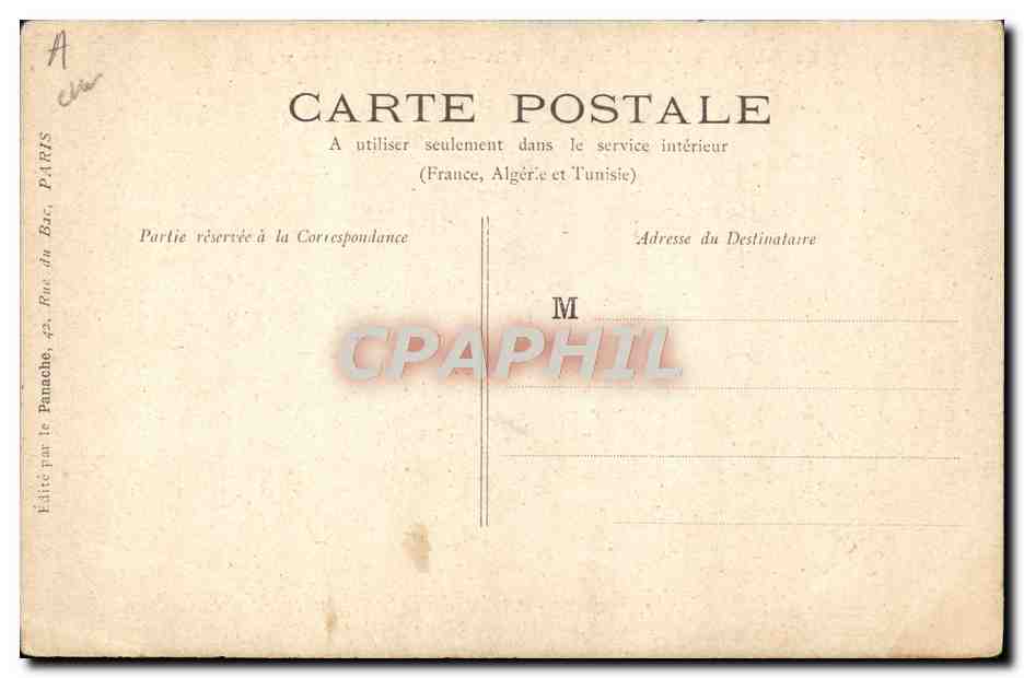 CPA Politique Satirique Le char de l'Etat Republicain Automobile Affaire Humbert  — Verso