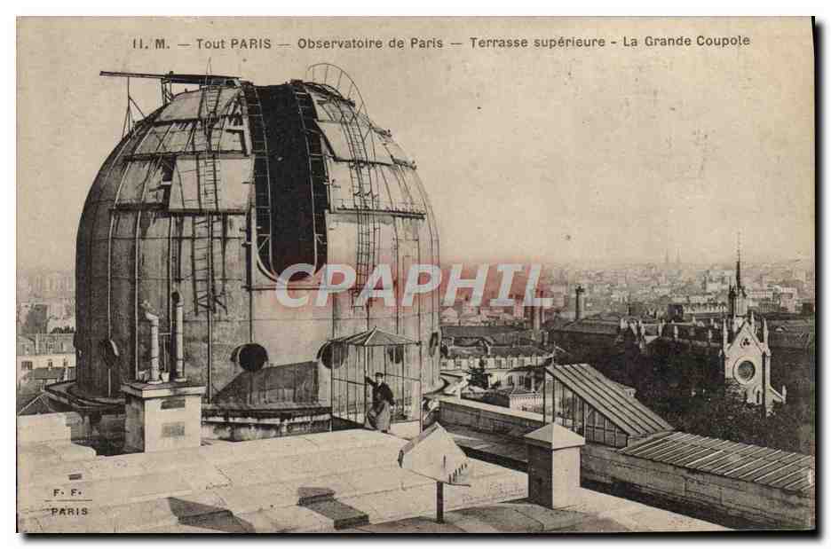 CPA Astronomie Paris Observatoire Terrasse superieure La grande coupole