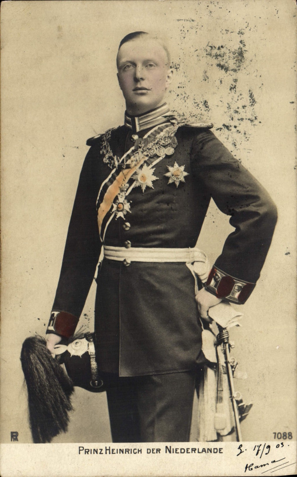 Prinz Heinrich der Niederlande — portrait en uniforme — Hama, n° 7088