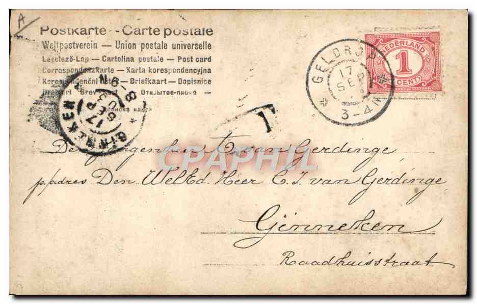 Prinz Heinrich der Niederlande — portrait en uniforme — Hama, n° 7088 — Reverso