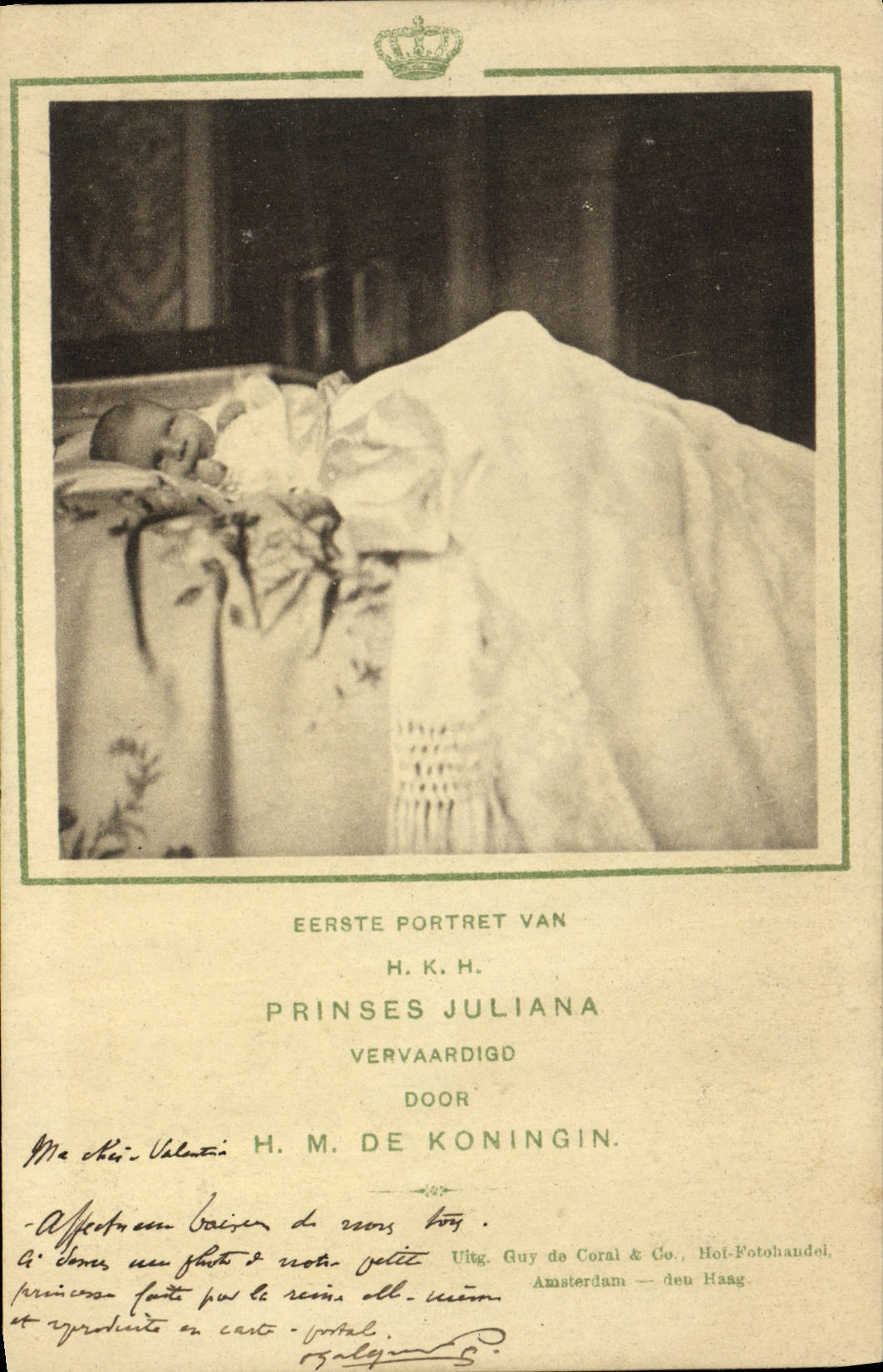 Princesse Juliana — Premier portrait — Guy de Coral & Co., Amsterdam — Den Haag