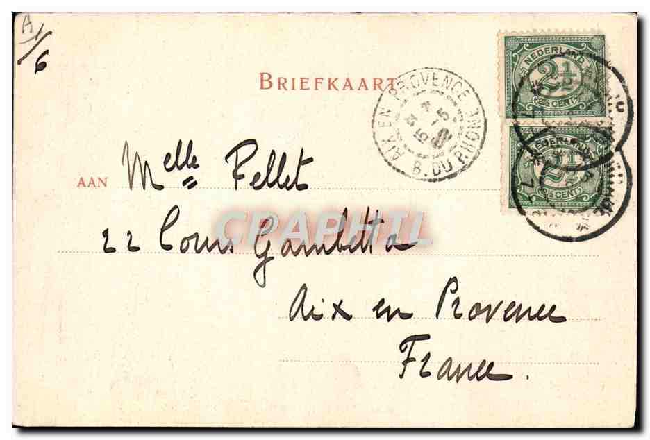 Koningin Wilhelmina der Nederlanden — portrait en buste — Dr. Trenkler Co., Leipzig, n° 12.630 — Reverso