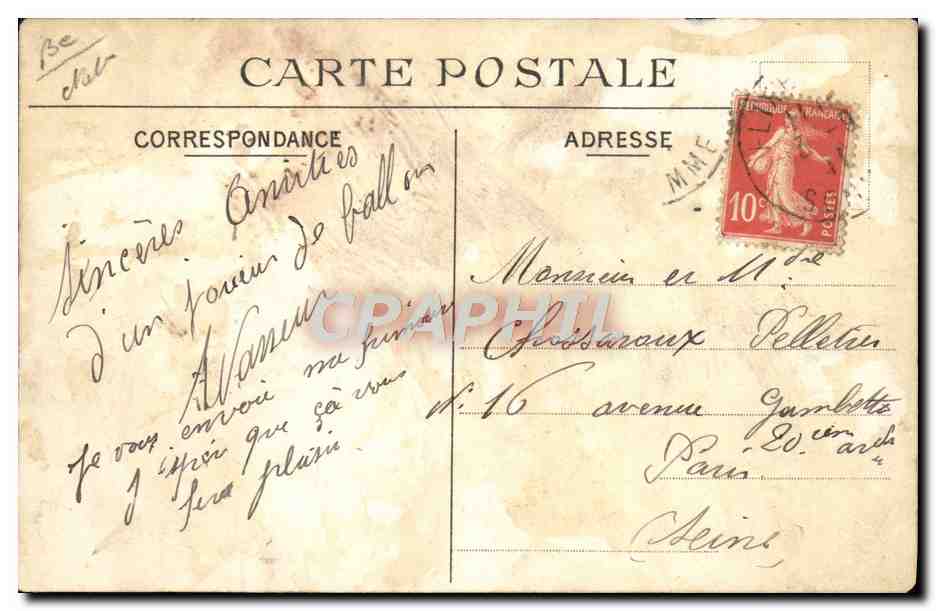 CPA Football Societe de Ballon de Flixecourt  — Rückseite
