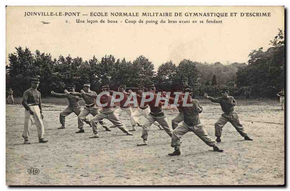 Joinville-le-Pont — École normale militaire de gymnastique et d'escrime — Leçon de boxe