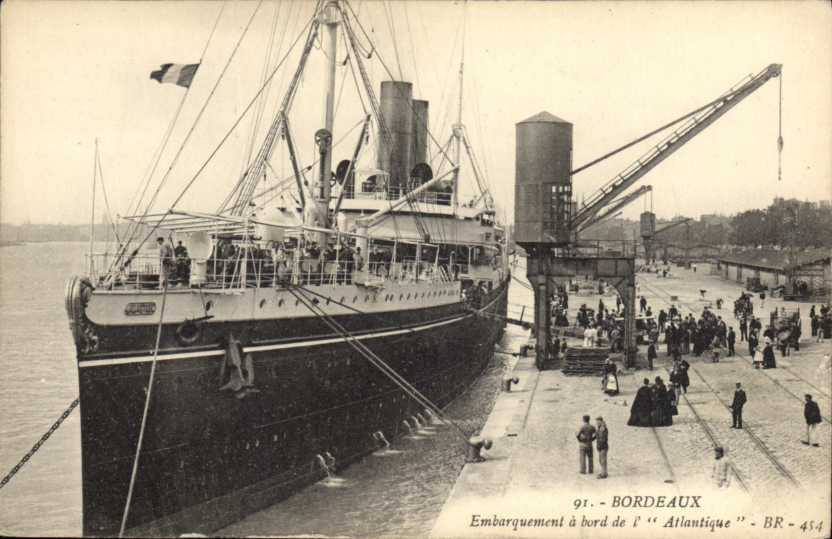 Bordsteig an Bord des « Atlantique » — Bordeaux — BR - 454