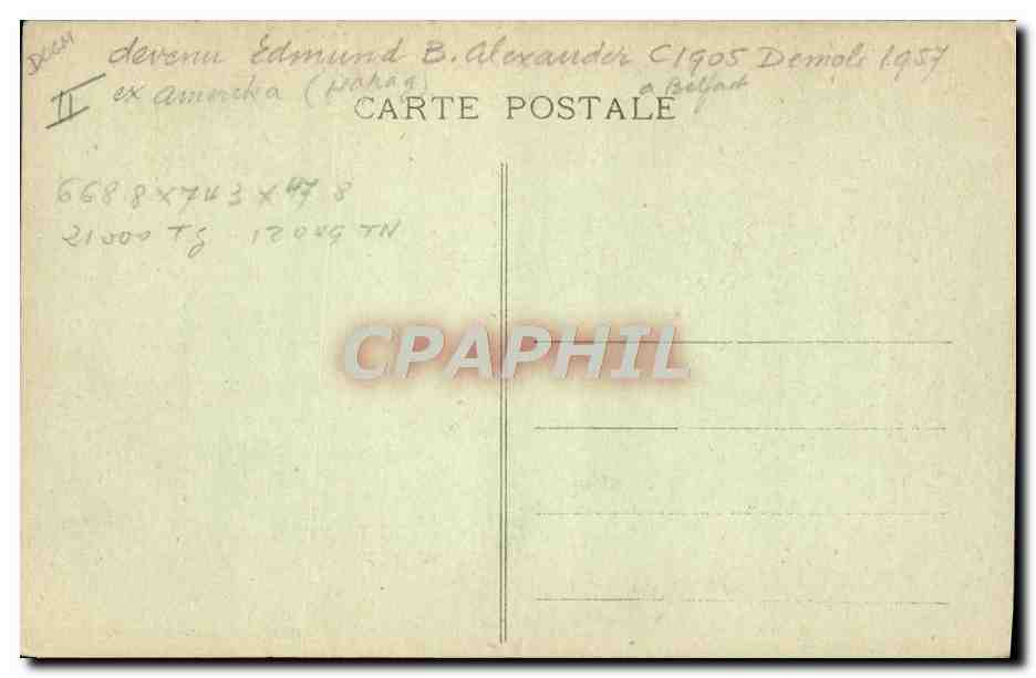 CPA Bateau Paquebot Cherbourg Transatlantique America de l'US Lines — Verso